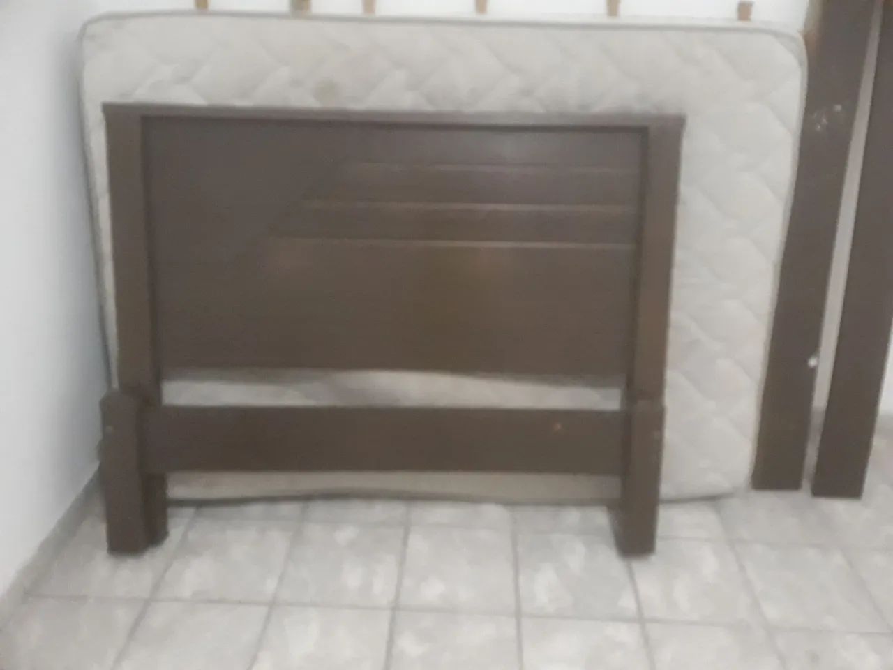 Complete and well-maintained double bed.