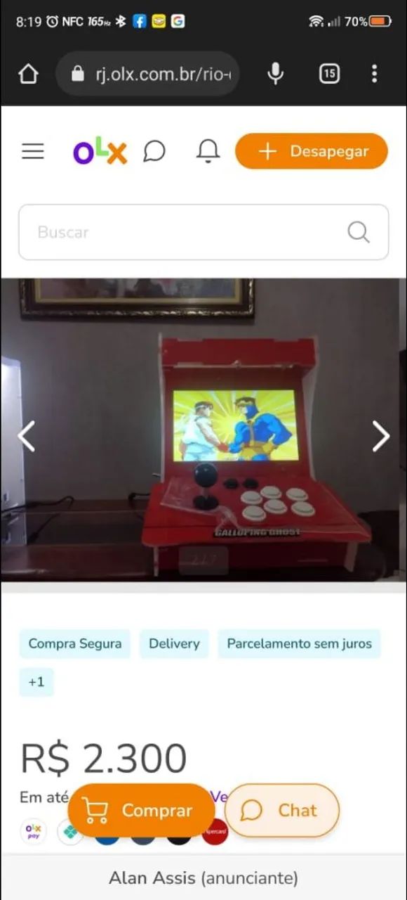 Fliperama portátil importado de 10 polegadas!! 5 mil jogos. - Foto 3