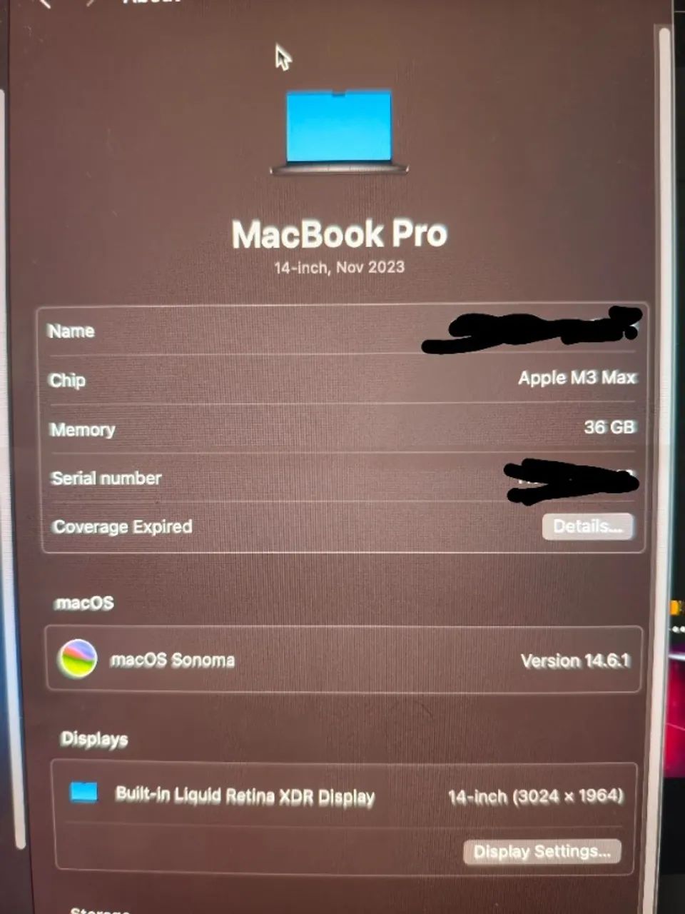 Apple Macbook Pro 14  M3 Max Preto 36gb De Ram - 1tb Ssd - Foto 3