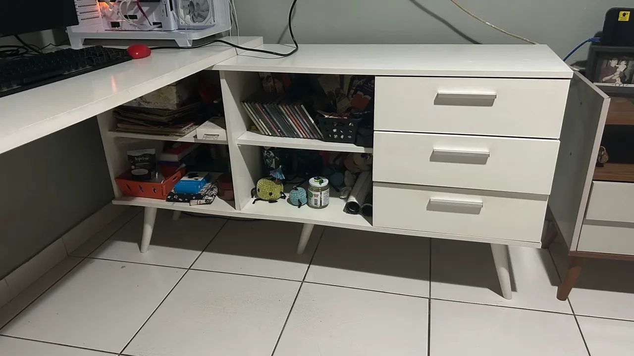 Mesa em L para escritório  - Foto 2