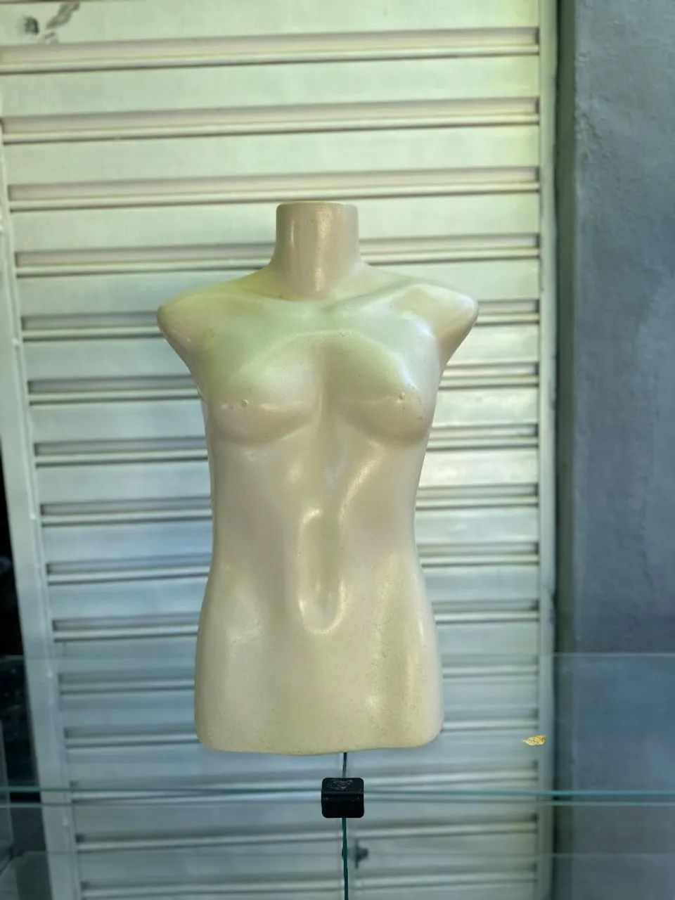 Expositores feminino e masculino de pé