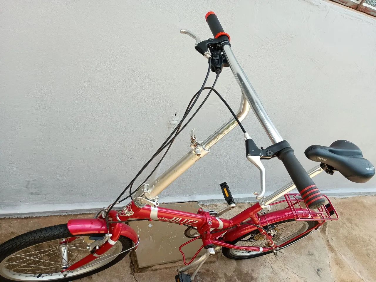 Bicicleta aro 20 dobrável em alumínio  - Foto 4
