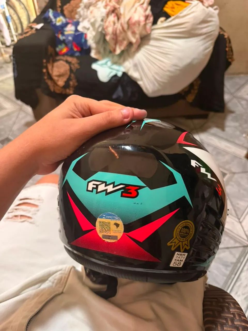 Vendo capacete fw3 - Foto 2