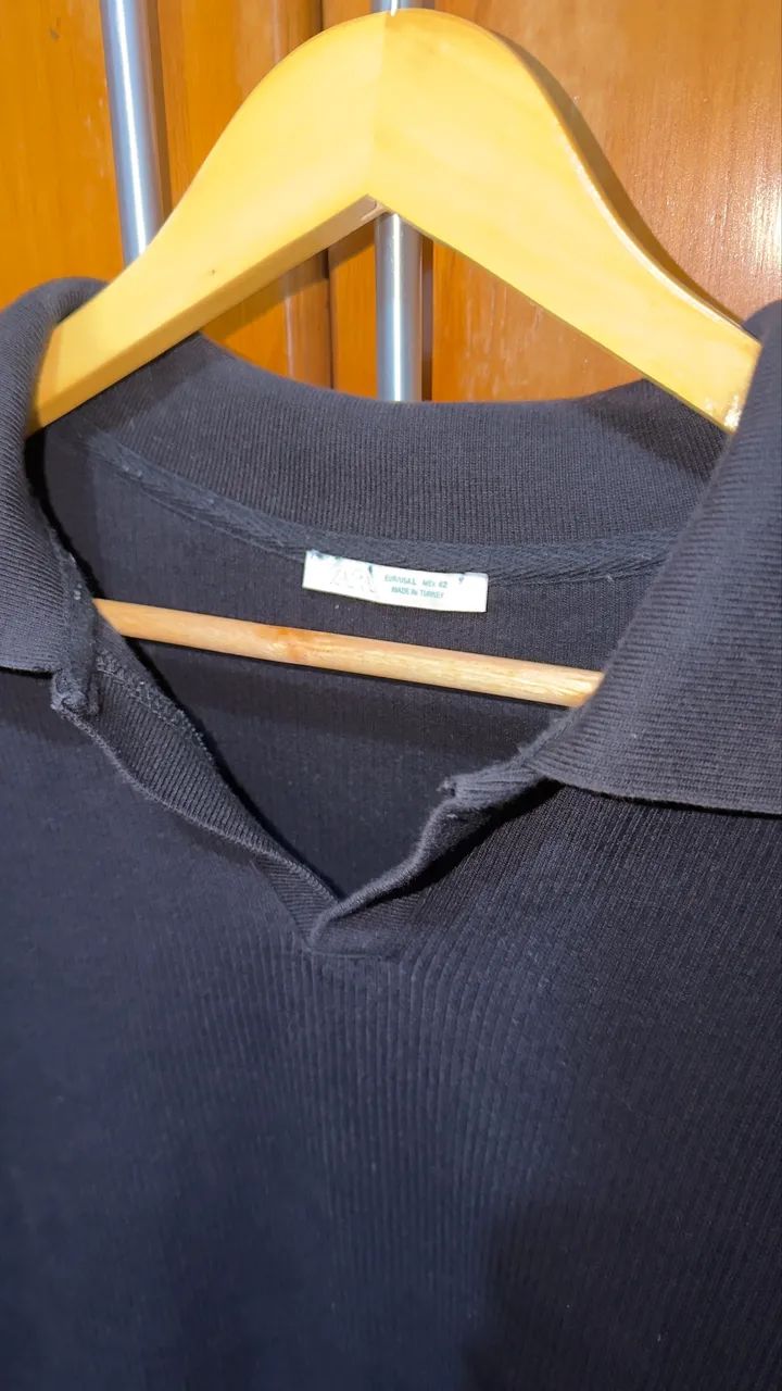 Camisa Polo Canelada Zara - Foto 3