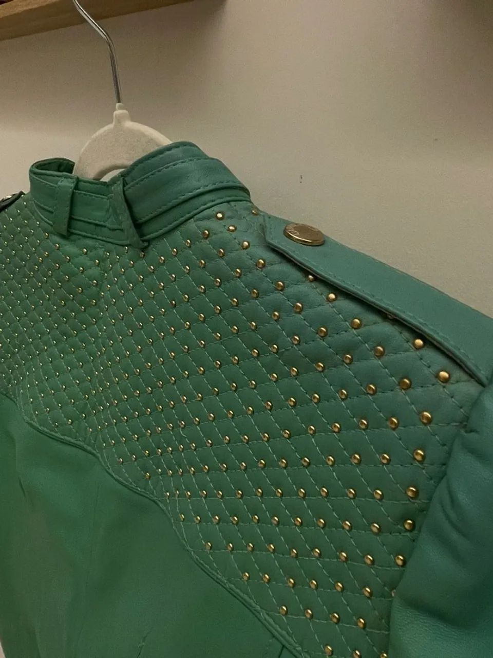 Jaqueta de Couro Verde - Foto 5