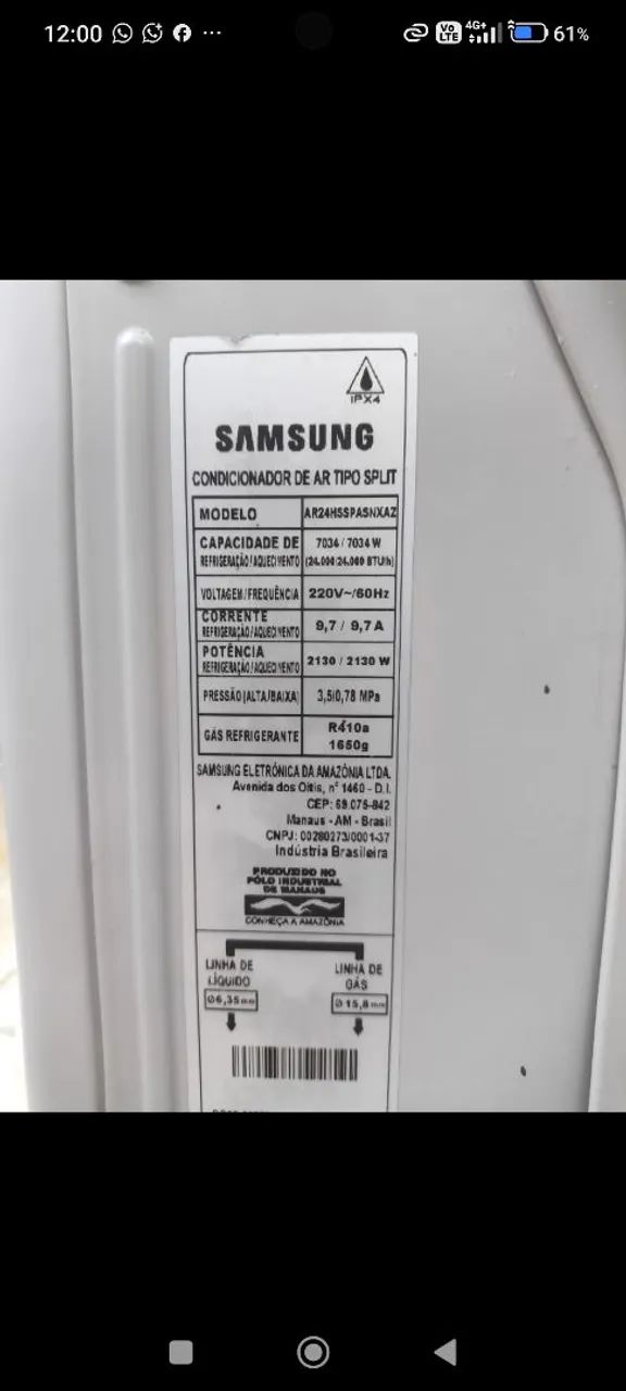Ar condicionado Samsung  - Foto 4