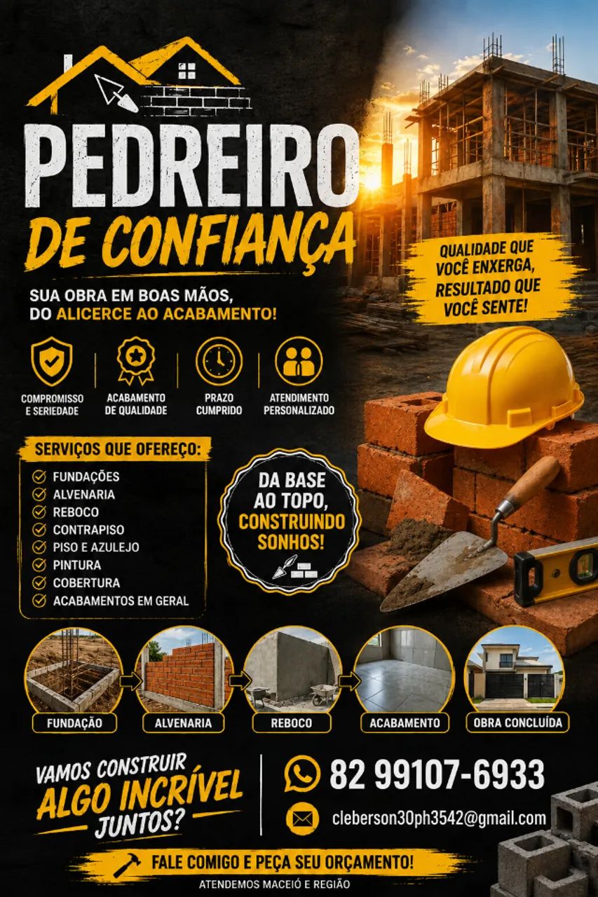 PEDREIRO DISPONIVEL!!