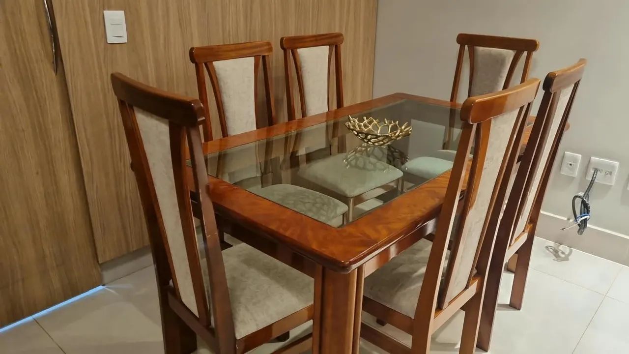 Mesa de jantar 6 cadeiras - Foto 2