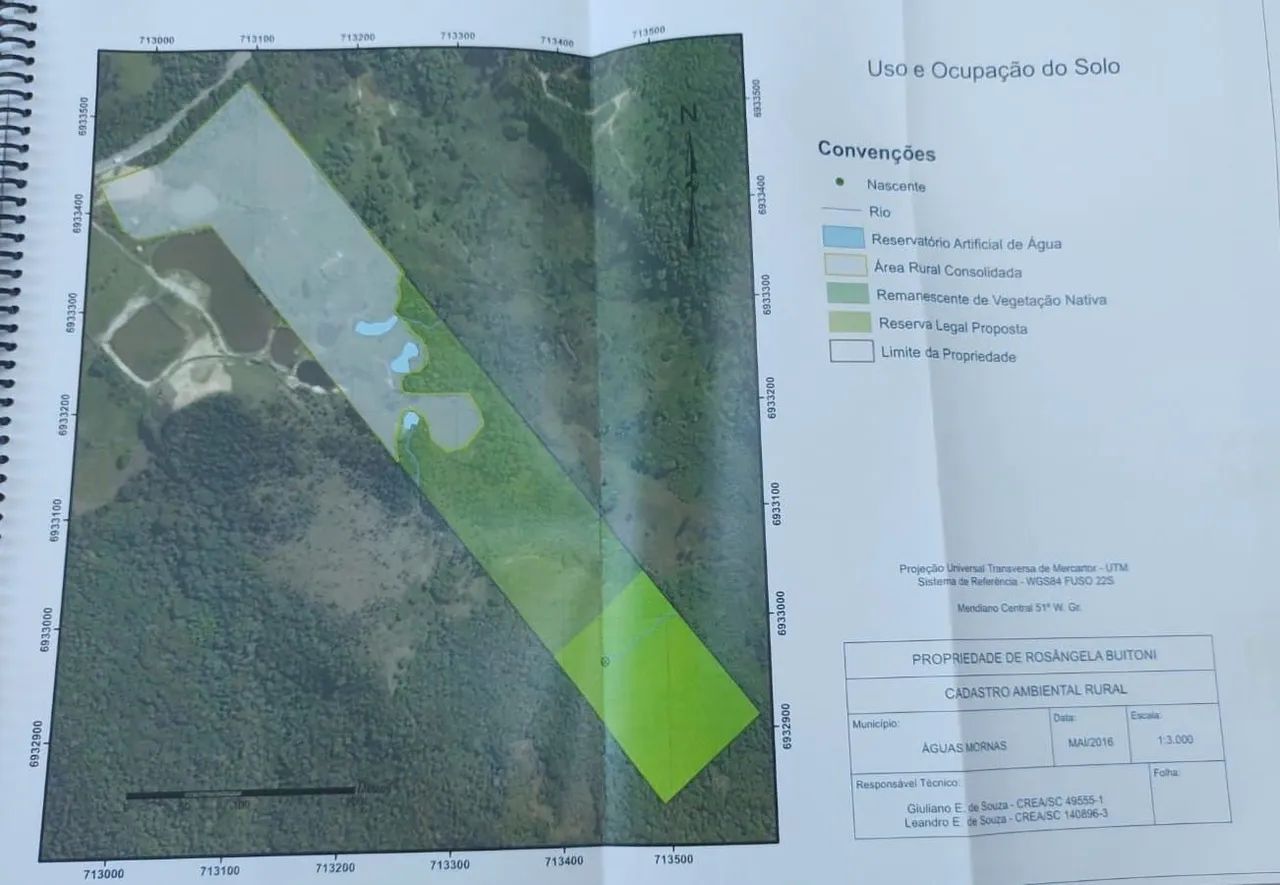 ÁREA DE 96.538,46m2 EM ÁGUAS MORNAS-SCS - Foto 2