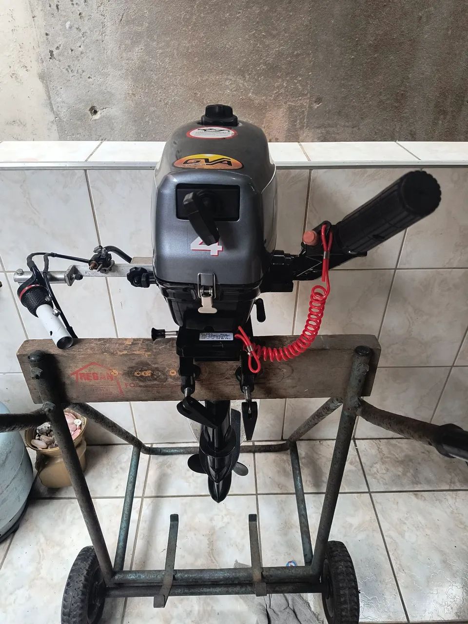 Motor de popa Hidea 4 Hp  - Foto 4