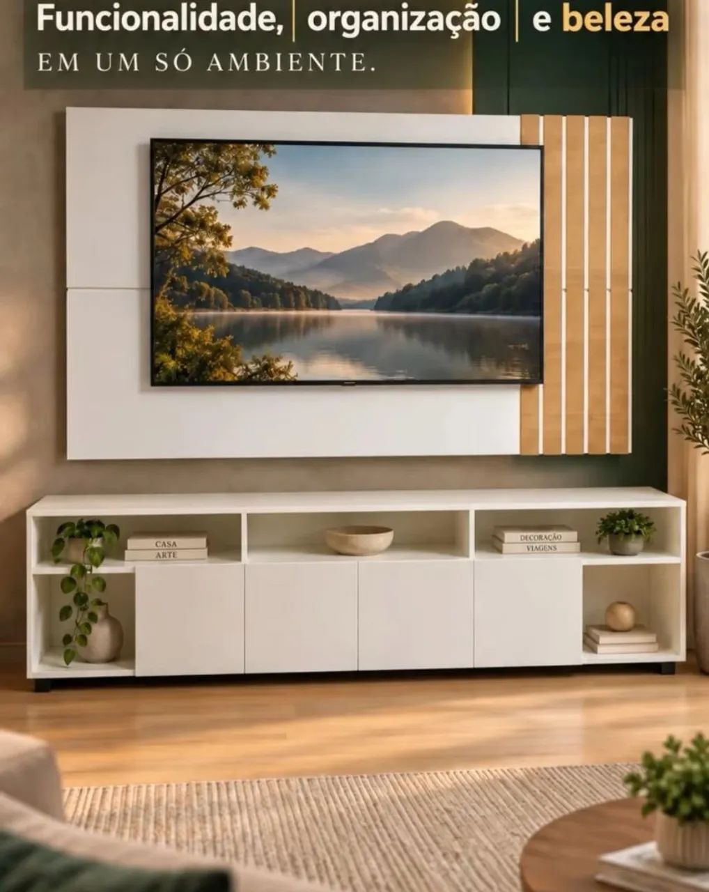 Painel e rack até 80 polegadas 
