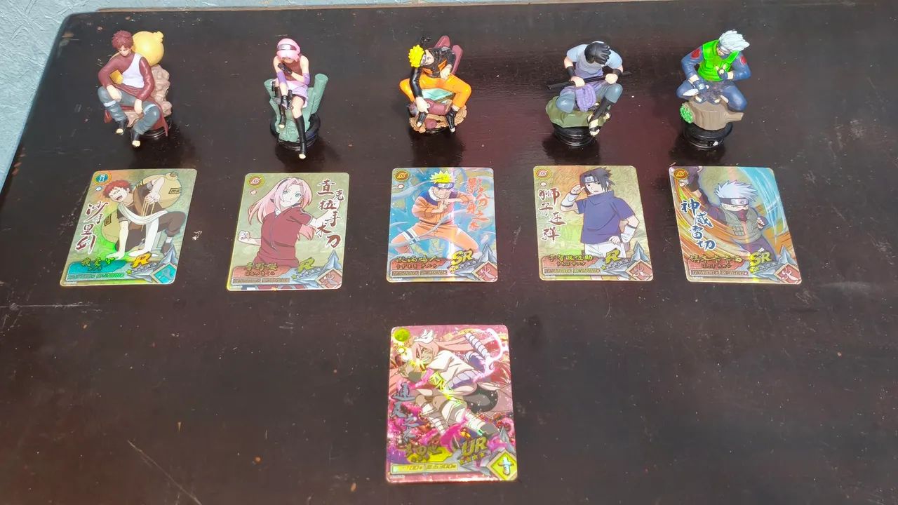 Conjunto de cartas e miniaturas naruto (colecionador) - Foto 3