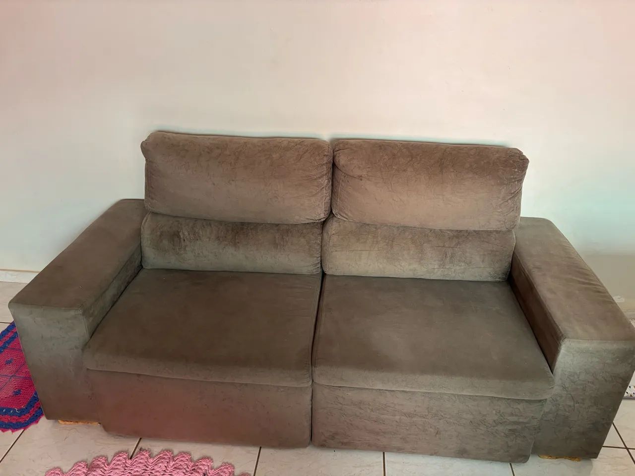 Sofá 2 lugares + chaise/conjunto - ótimo preço