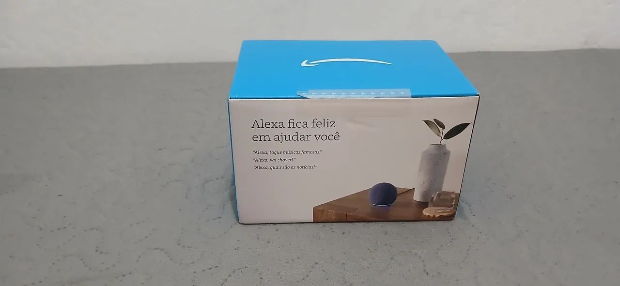 Alexa Echo Dot 5ª Geração Azul  - Foto 4