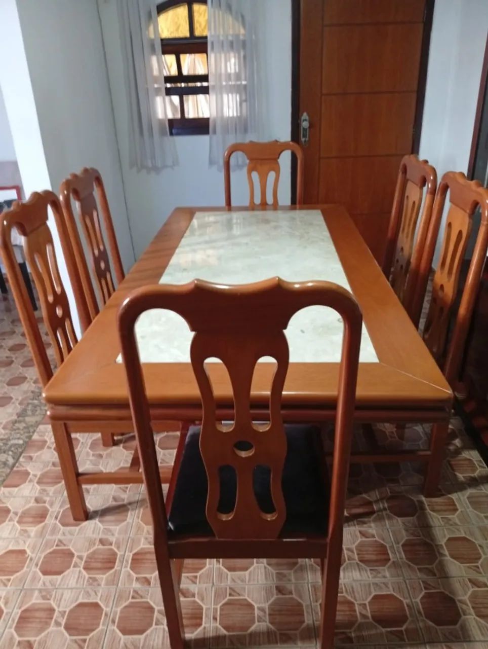 Mesa de jantar retangular 