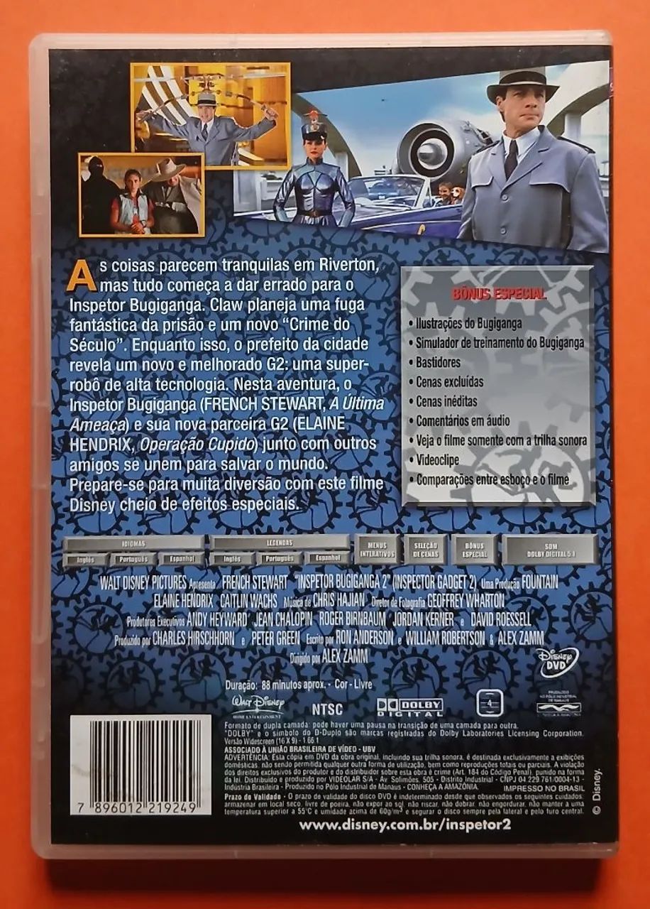 Dvd Inspetor Bugiganga 2 - Walt Disney  - Foto 2