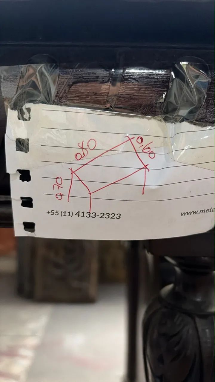 Mesa Estilo Gótico Vitoriano de carvalho ebonizado - Foto 5
