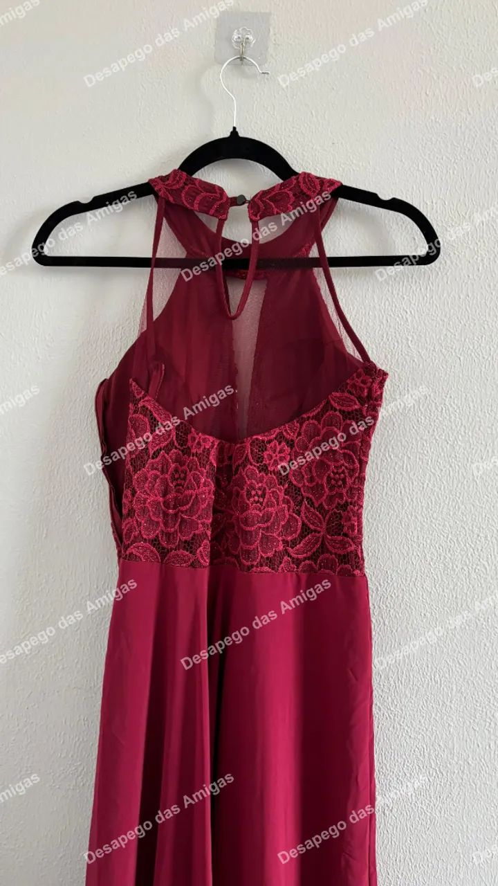 Vestido Marsala Vermelho Vinho - Foto 4