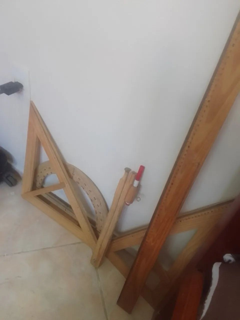 Kit geométrico com régua de 1 metro