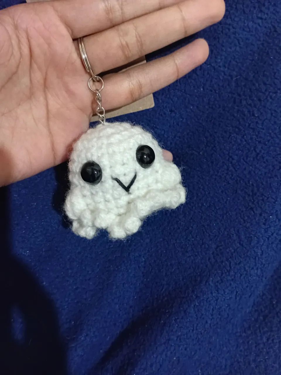 Chaveiro de fantasminha de croche  - Foto 3