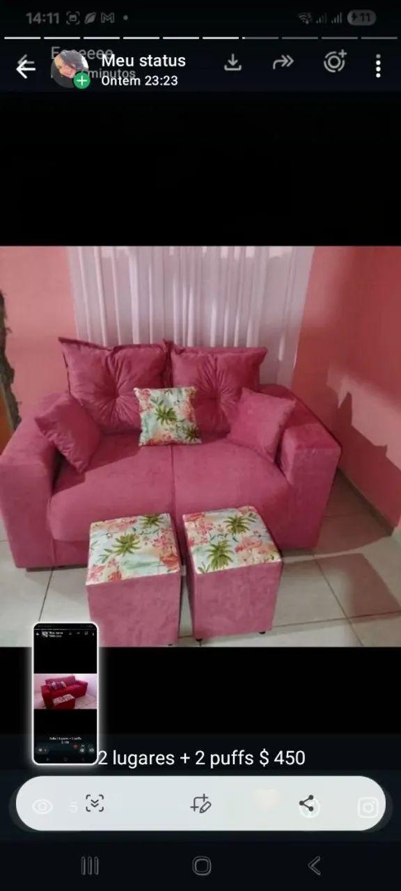 LINDOS SOFÁS APARTIR DE 500.. TEMOS KITS E A ENTREGA GRATUITA  - Foto 5