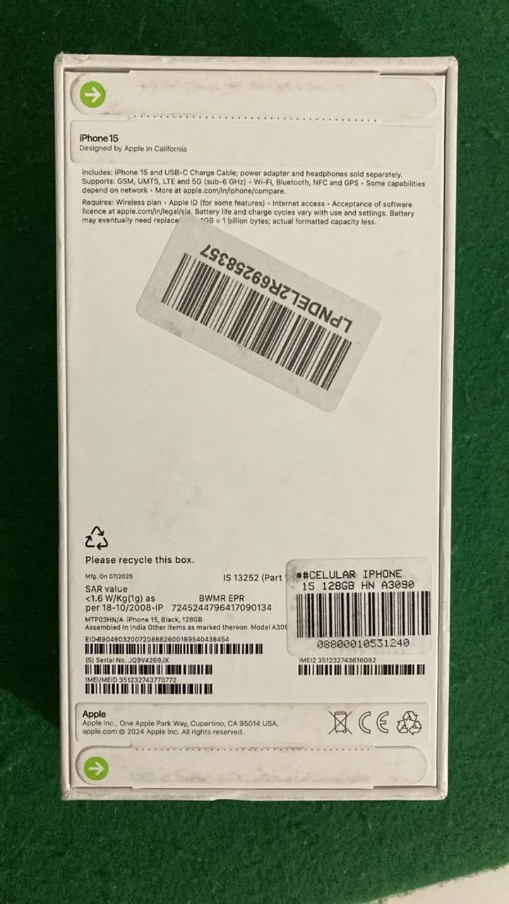 iPhone 15 black 128G - Foto 3