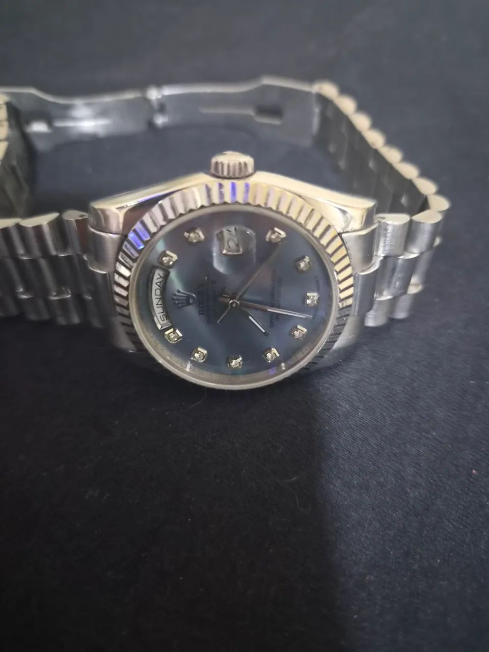 Relogio Rolex Automático mostrador perolizado - Foto 2