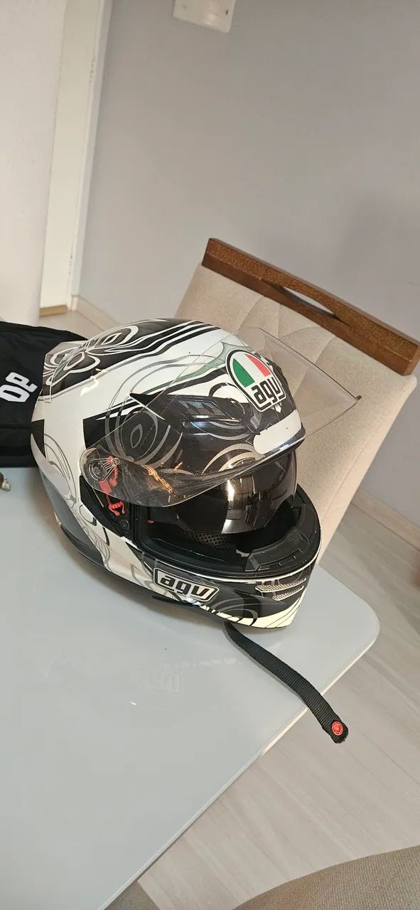 Agv capacete cinza - Foto 3