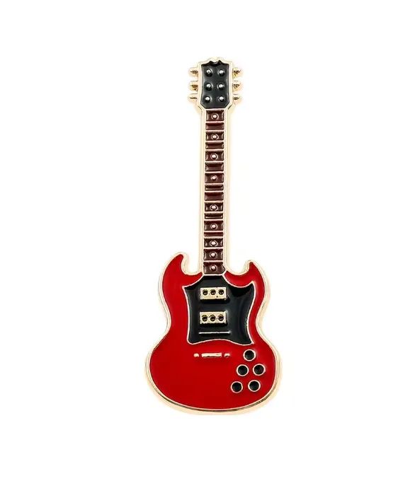 Broche Pin de Lapela Mini Guitarra Modelo Gibson SG