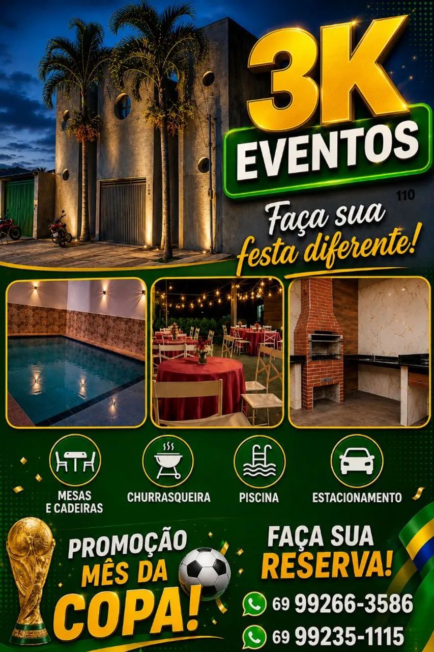 Alugamos para eventos 
