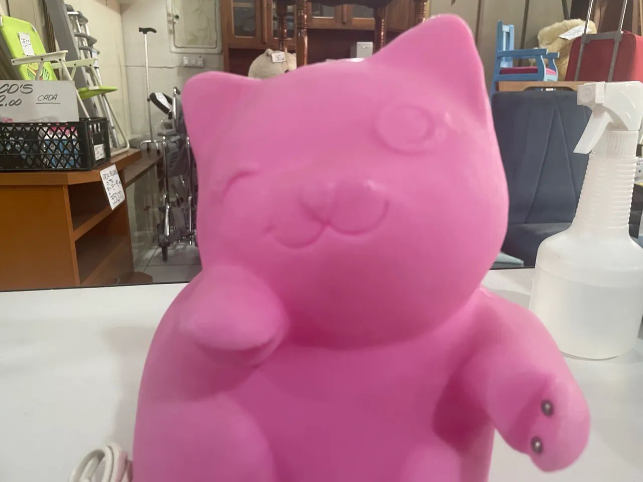 Luminária de Gatinho Cor-De-Rosa - Foto 5