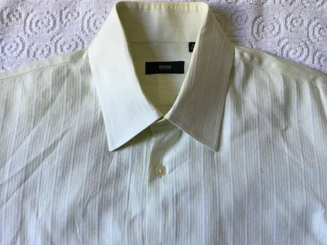 CAMISA HUGO BOSS SOCIAL G  AMARELO CLARO  - Foto 5