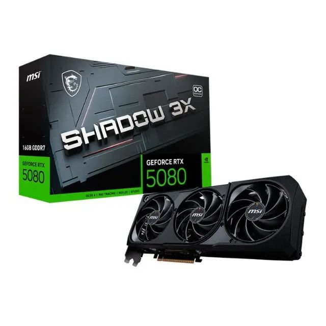 RTX 5080 MSI SHADOW 3X OC - LACRADA - ACEITO TROCA