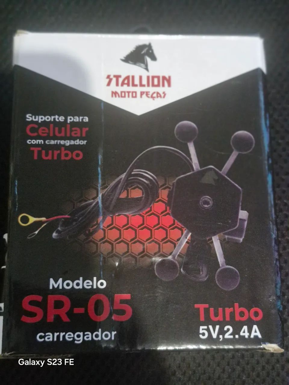 suporte para celular com carregador turbo - Foto 2