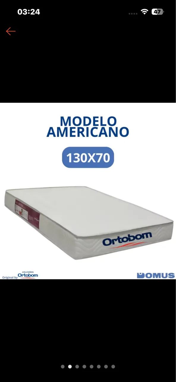 Colchão berço americano 