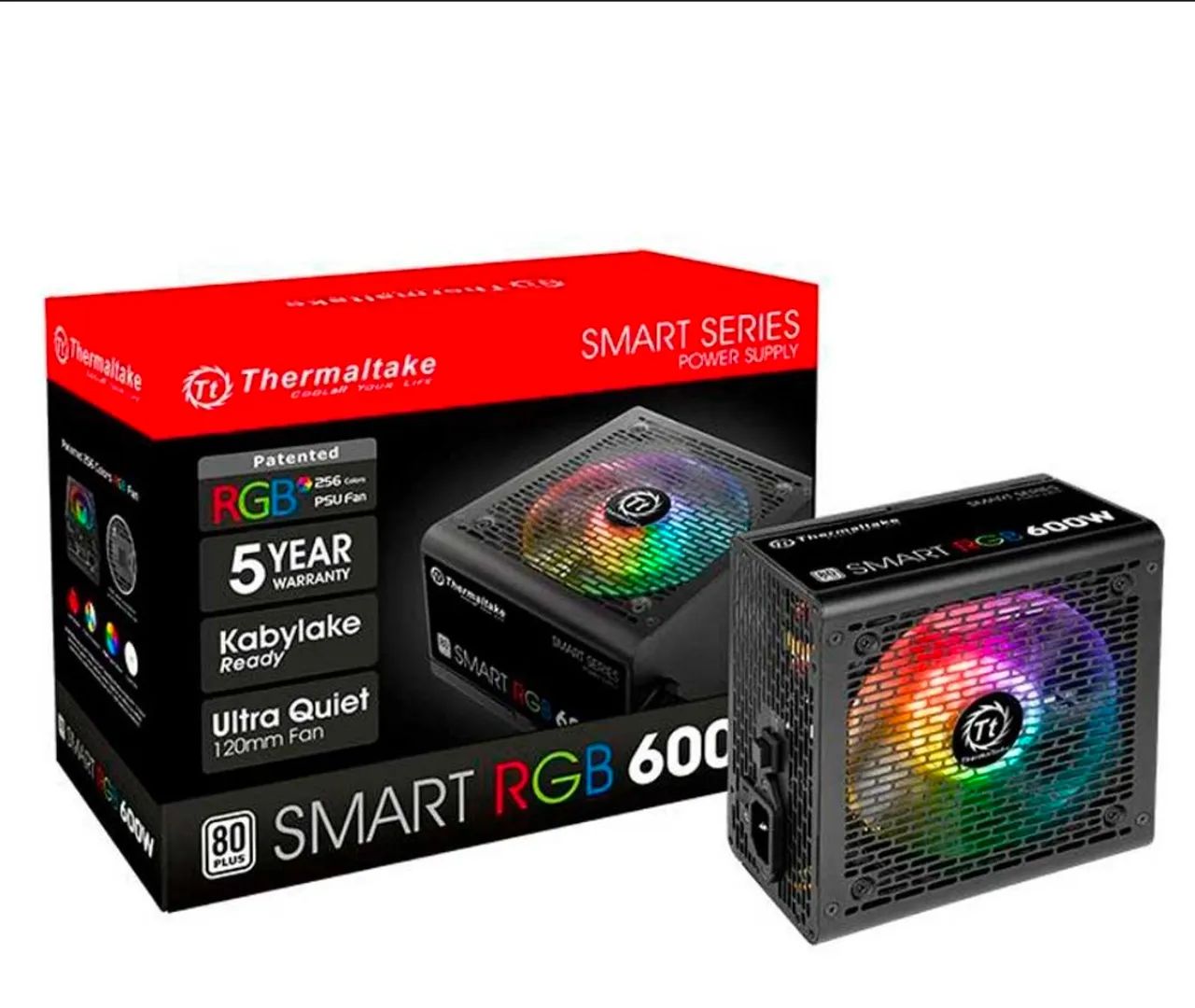 Fonte real RGB Thermaltake 600w - Foto 2