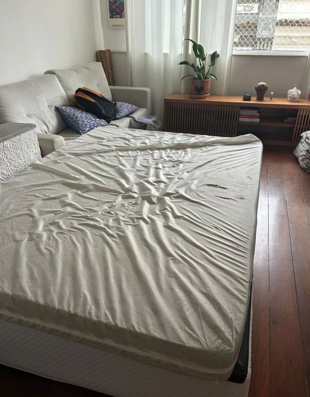 Cama box baú casal + colchão  - Foto 3
