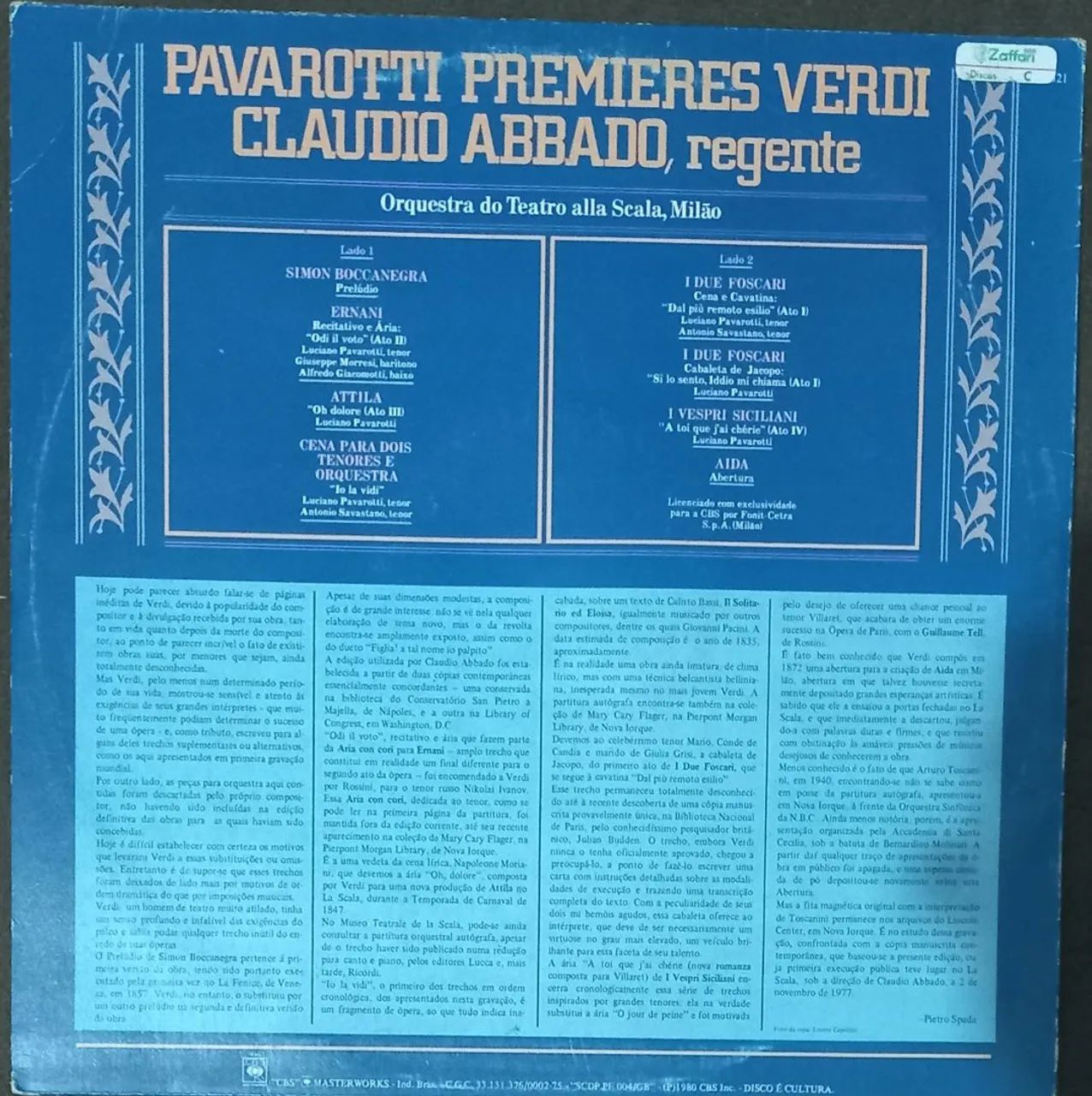 2 LPs em vinil - Luciano Pavarotti - Foto 4