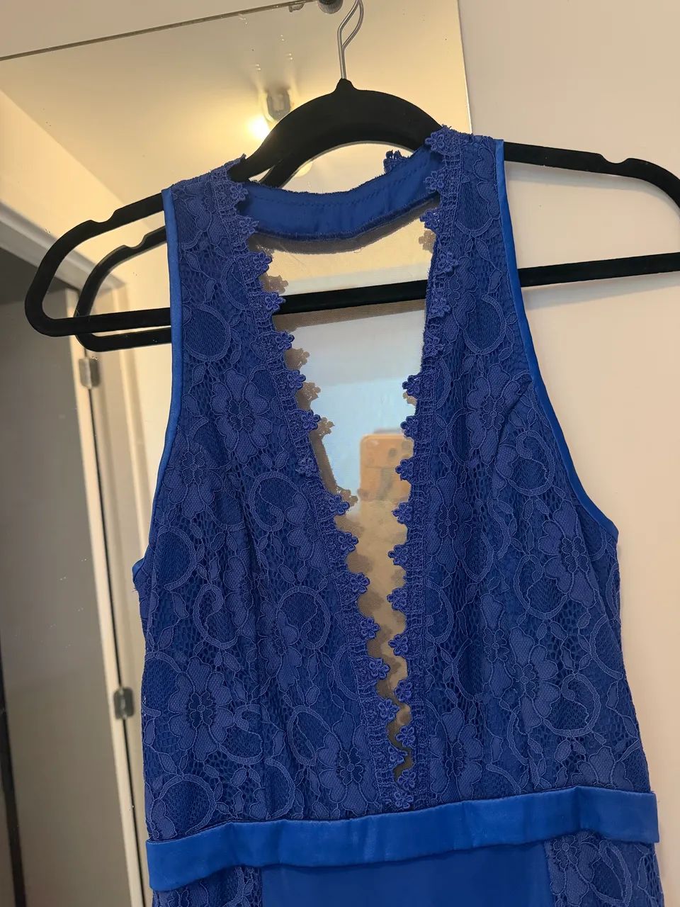 Vestido de festa azul - renda/tule  - Foto 5