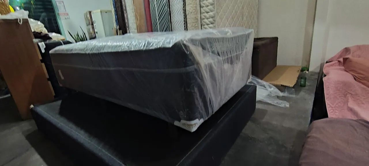 CAMA BOX SOLTEIRO DE MOLAS NOVA R$380 ENTREGA GRÁTIS  - Foto 4