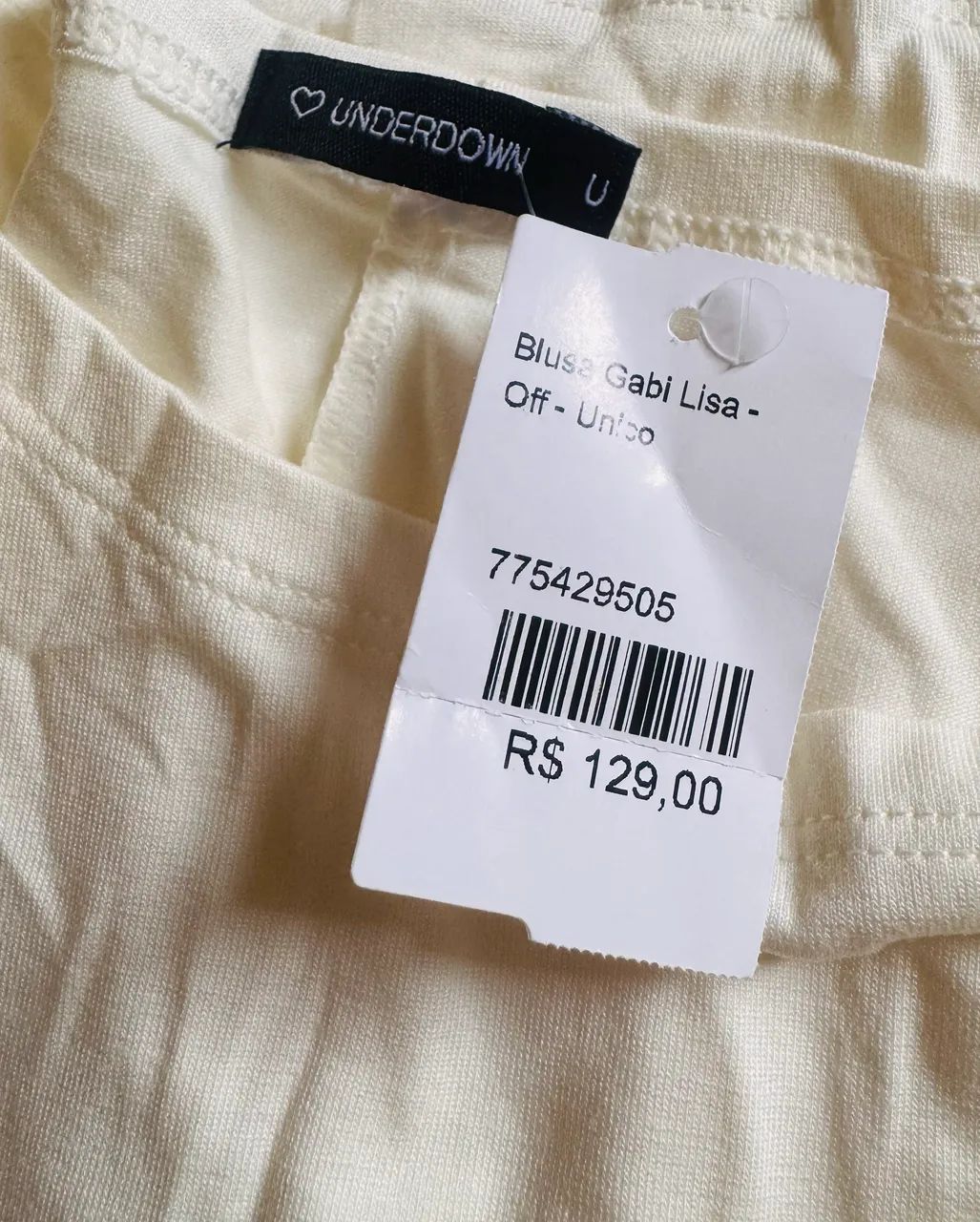 Blusa Off White Viscolycra Premium - Foto 3