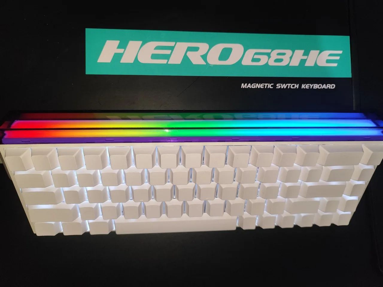 Teclado AULA Hero 68 HE Branco ? Hall Effect - Foto 2