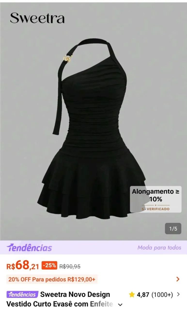 Vestido shein novo - Foto 2