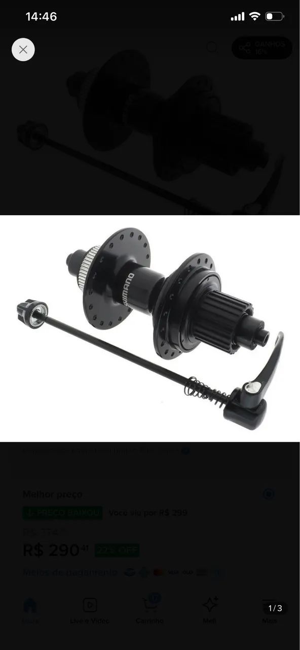 Cubo Traseiro Shimano MT401 MICROSPLINE  - Foto 3