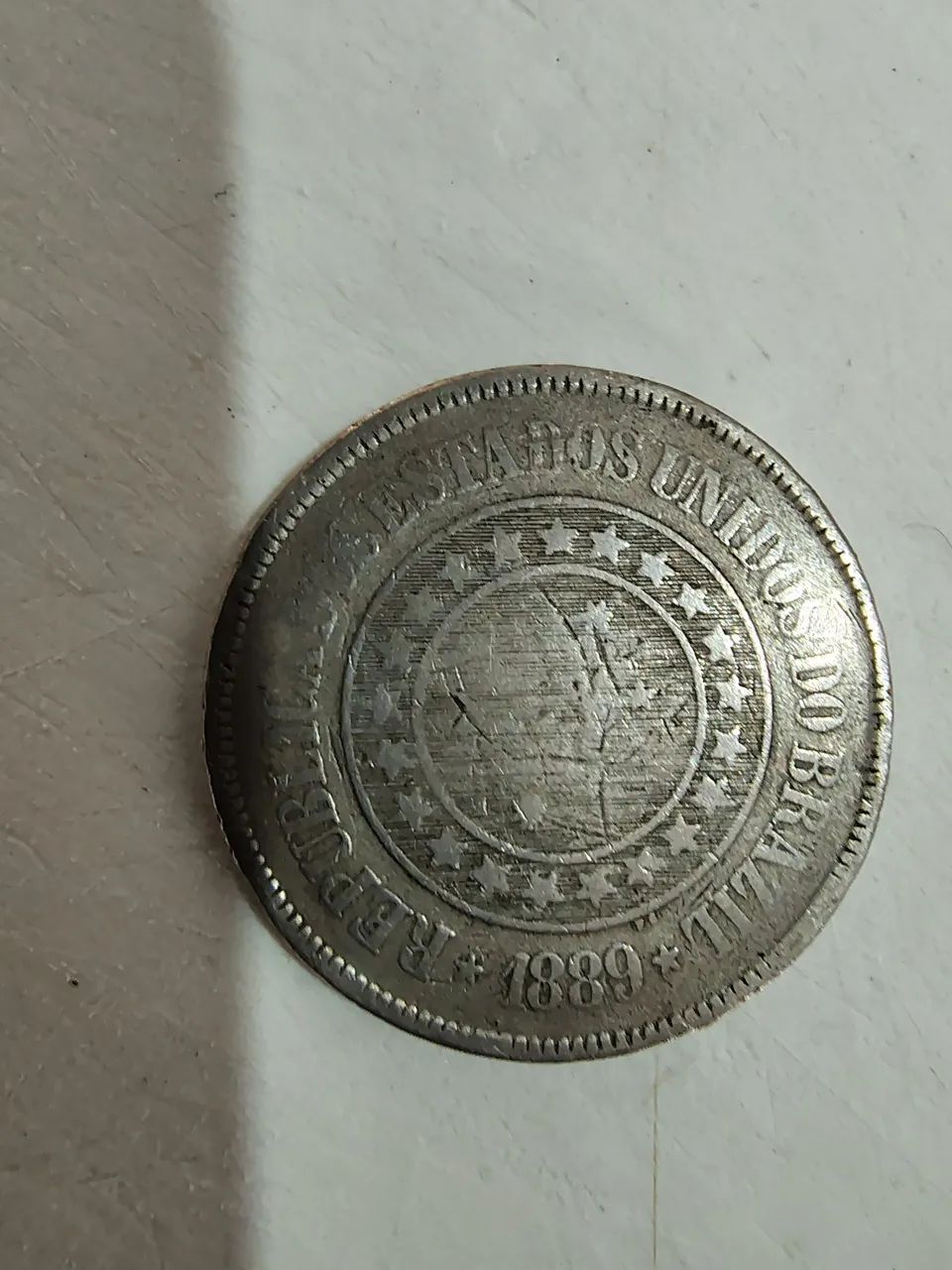Moeda Antiga 200 Réis 1889. - Foto 3