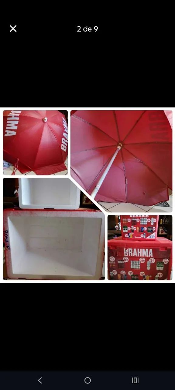 Kit vendedor ambulante (isopor e sombreiro?