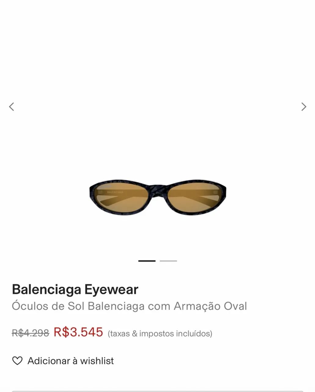 Óculos original Balenciaga - Foto 2