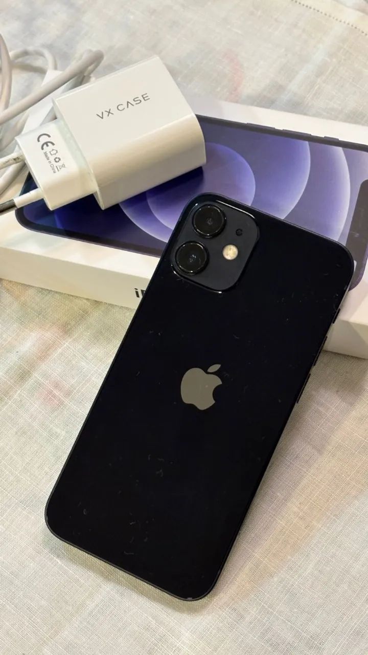 iPhone 12 mini 64GB - ótimo estado + NF + caixa + carregador