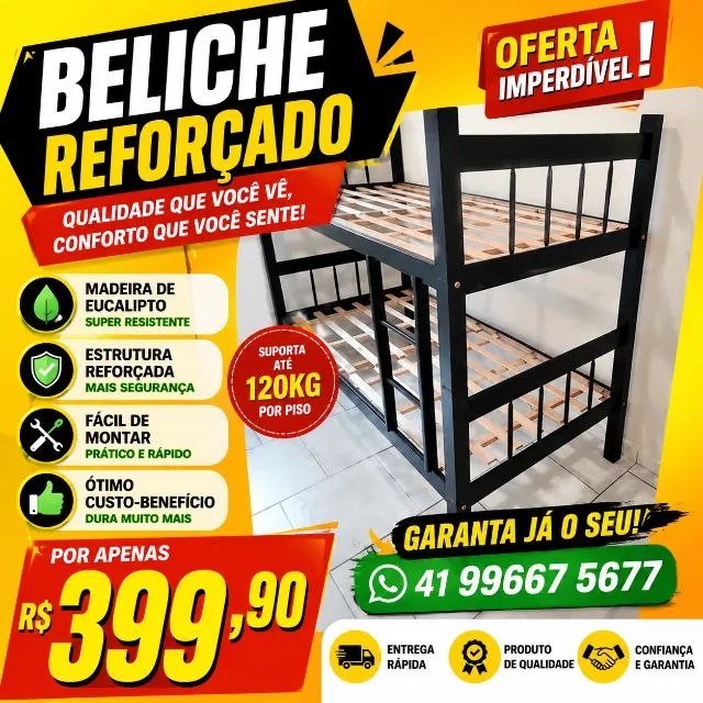 beliche nova  78cm largura  188 comprimento