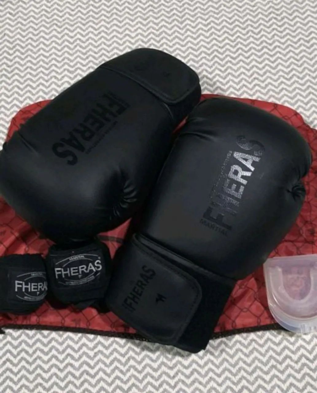 Luvas de boxe muay thai fheras 12 oz